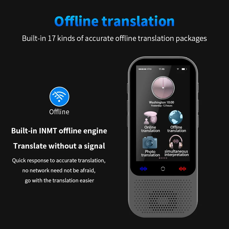 S80 Pro AI Translation Device Real-Time Smart Voice Photo Translator 138 Languages 18 Offline Portable Text Voice Translating voice translator language translator