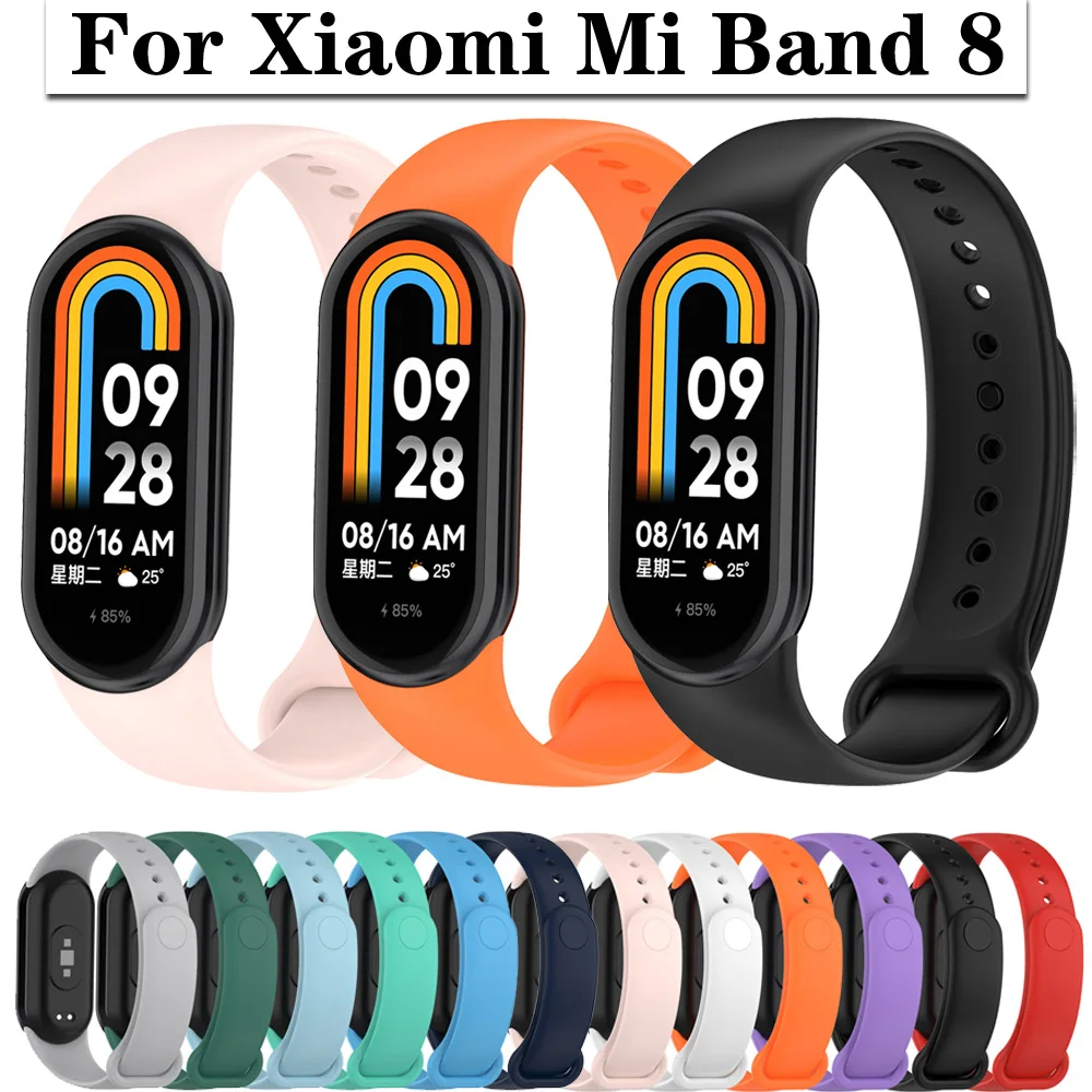 Per Xiaomi Mi Band 8 Smart Band Strap Correa Cinturino In Silicone Cinturino Bracciale Cinturini Mi Band 8 Muslimexlimah Mi Band 8 Pulseira