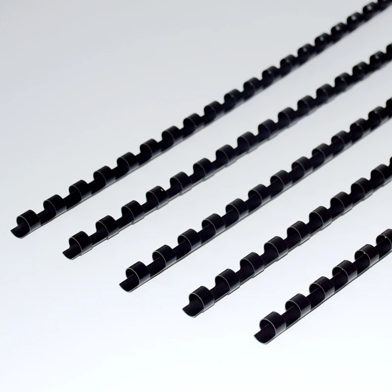 50/100PCS/BOX ReadStar PVC Black binding aprons 21 Loops 6-51mm A4 binding aprons comb rings Plastic combs plastic binding rings