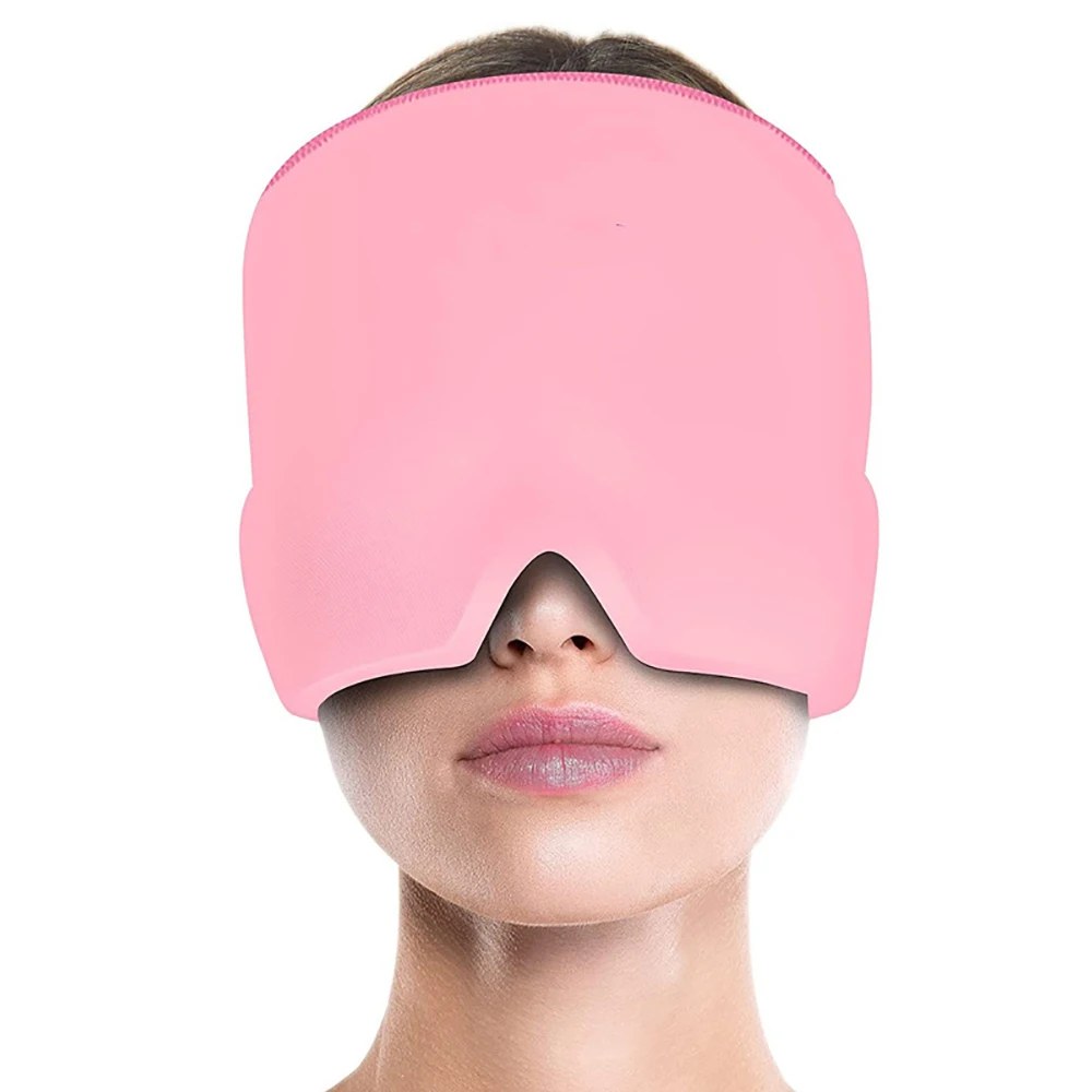 Gel Ice Headache Migraine Relief Hat Cold Therapy Cap Comfortable & Strechable Pack Eye Mask for Puffy Eyes |
