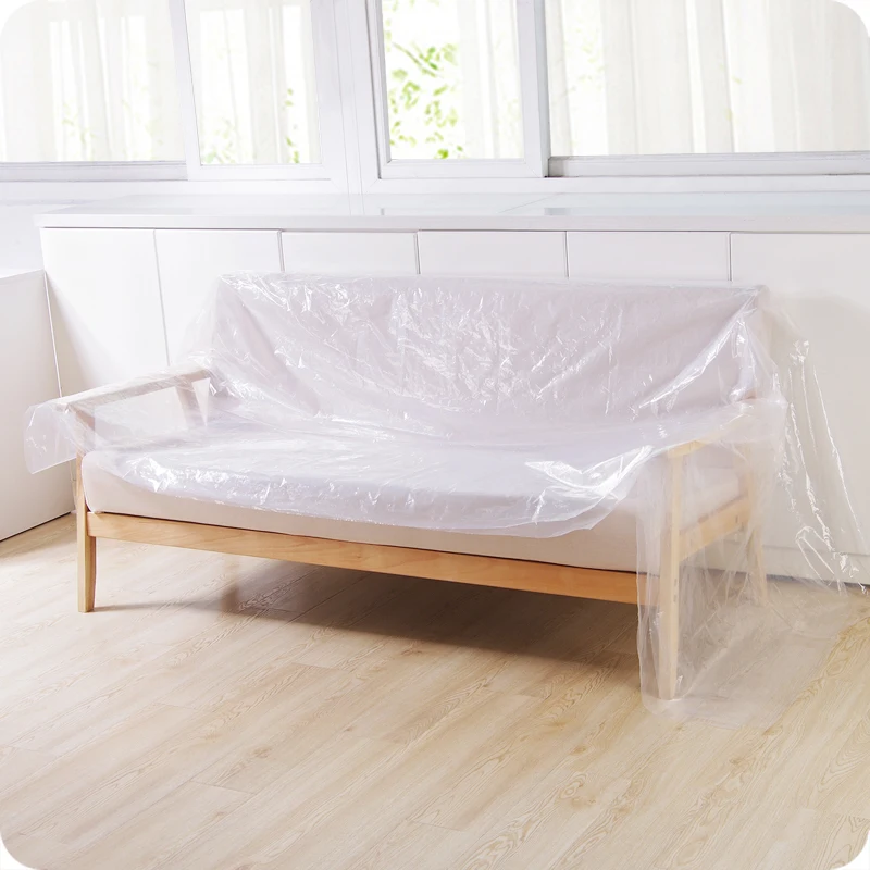 VMEFIFT Abdeckfolie mit Klebeband, Staubdichte Folie, Staubschutz für Auto-Sofa-Möbelschränke,  Transparent Abdeckfolie mit Gewebeklebeband, 20 m : : Baumarkt