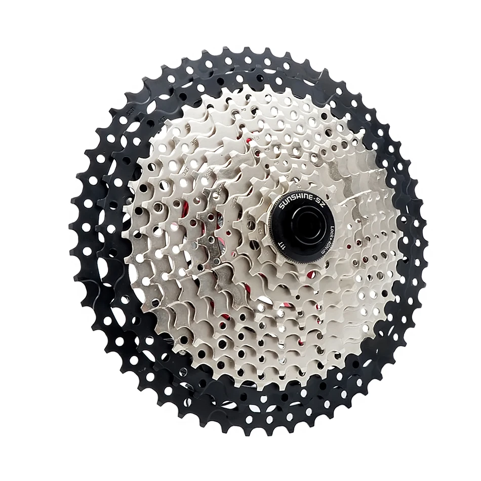 SUNSHINE Bicycle Cassette 8/9/10/11/12 Speed Mountain Bicycle Freewheel Bicycle Sprocket HyperGlide system For Shimano/SRAM 6