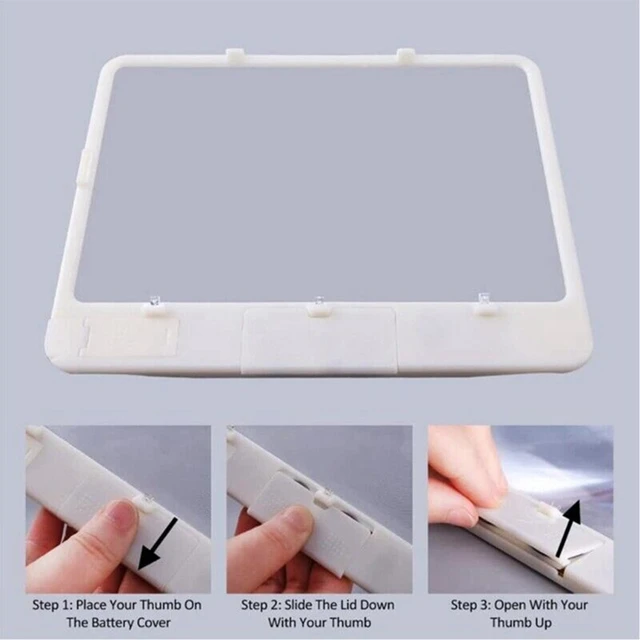 PPYY-Candy AS-SEEN-ON-TV Full Page Book Magnifier And Light To See Pages 3X  Bigger, Optical Grade, Anti-Glare - AliExpress