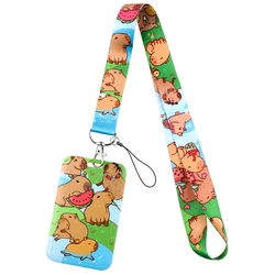 Adorable Capybara Lanyard for Card Badge and Keychain Accessories (13)