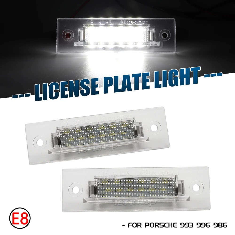 Luci Targa A Led Bianche Senza Errori Canbus Per Porsche 964 986 987 996 993 997 Gt Cayenne Carrera Boxster