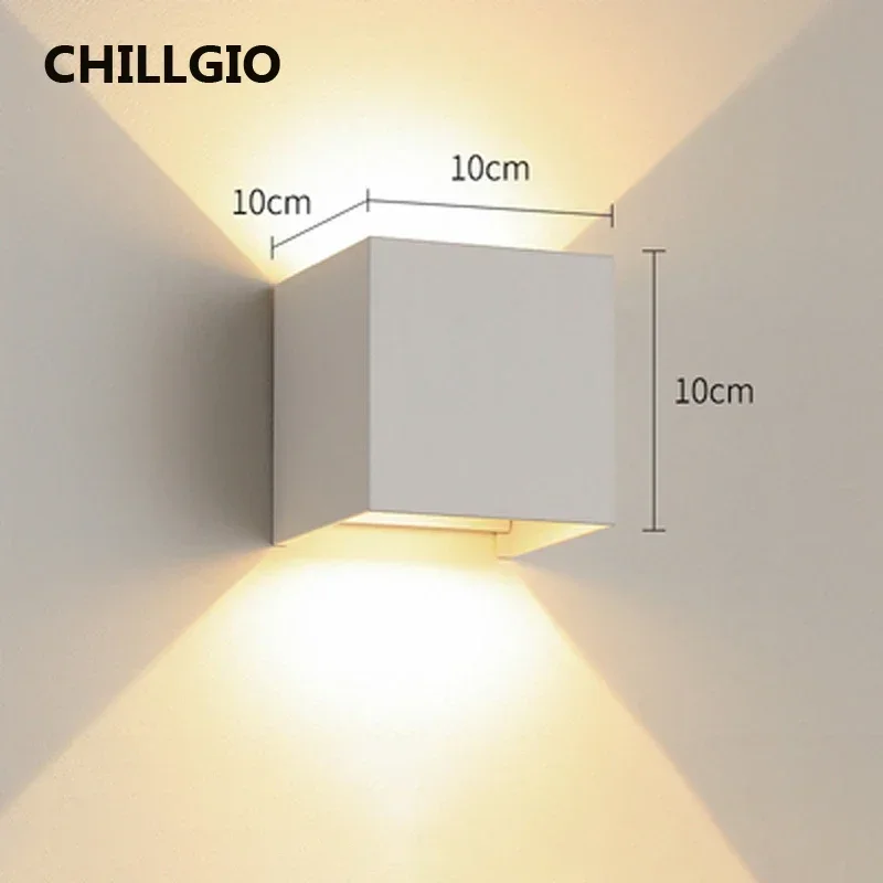 CHILLGIO Garden Decoration Lamp Outdoor G9 Wall Lights Waterproof Porch  IP65 Home Indoor Bright LED Aluminum Lighting