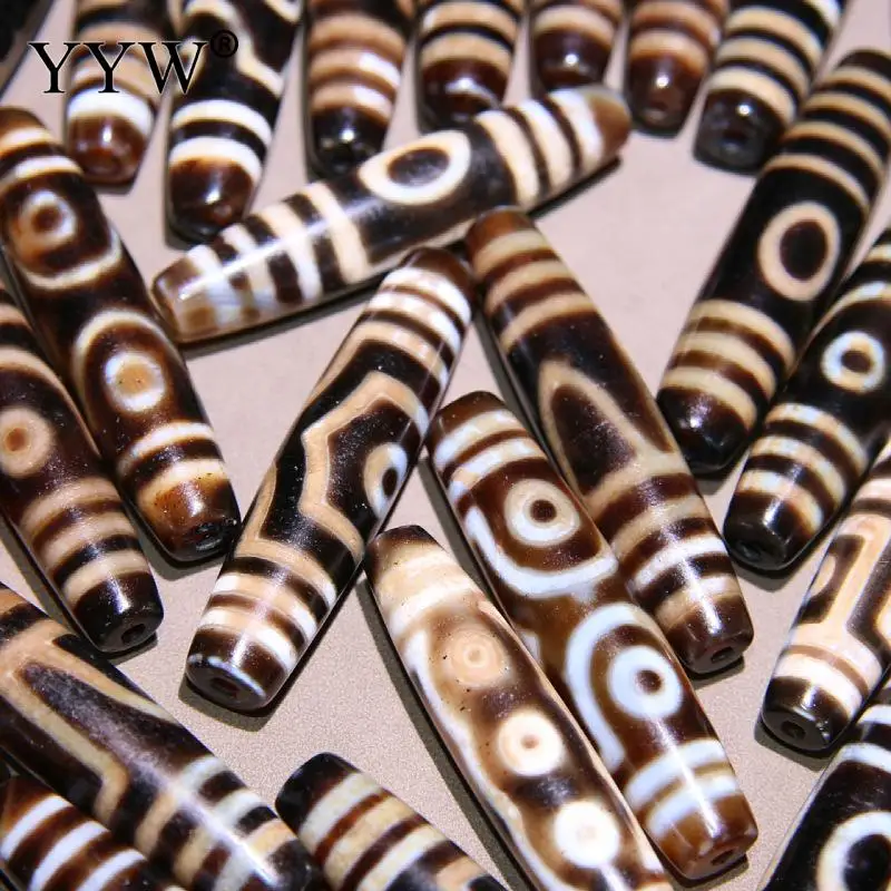 

Natural Tibetan Agate Onyx Dzi Beads Oval Leaf 58x12.70mm Wholesale Jewelry Making Arts Crafts Sold By Pc