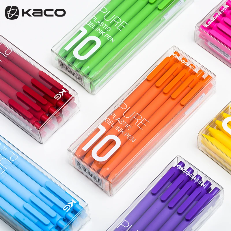 

Ручка гелевая KACO карамельных цветов, 0,5 мм, 10 шт./партия