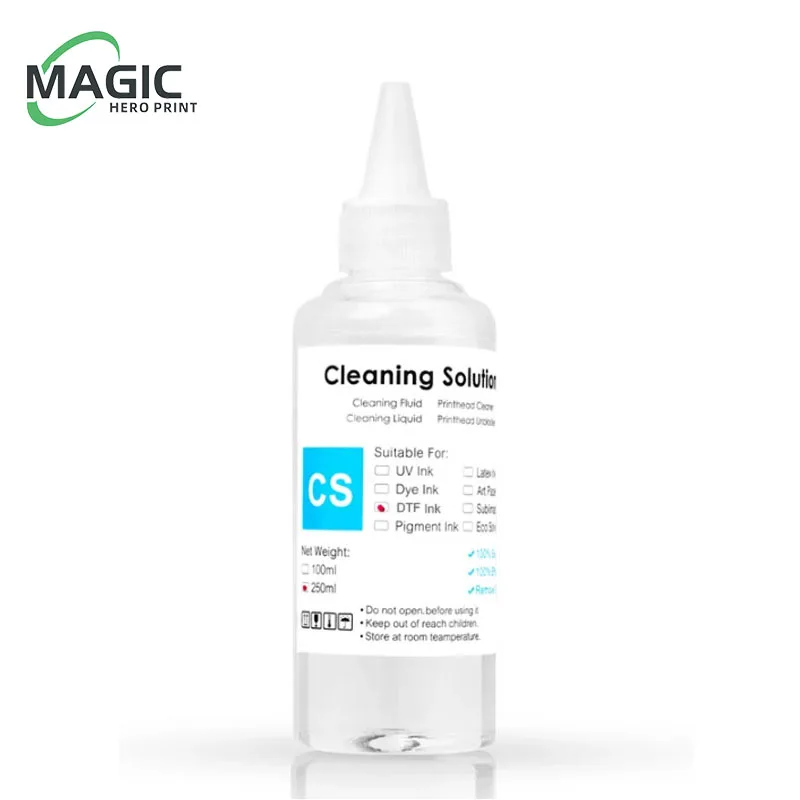 DTF Power Cleaner DTF Cleaning Solution Liquid For Direct to Film Printer Printhead Tube Maintenance Kit Printer Cleaning Solution