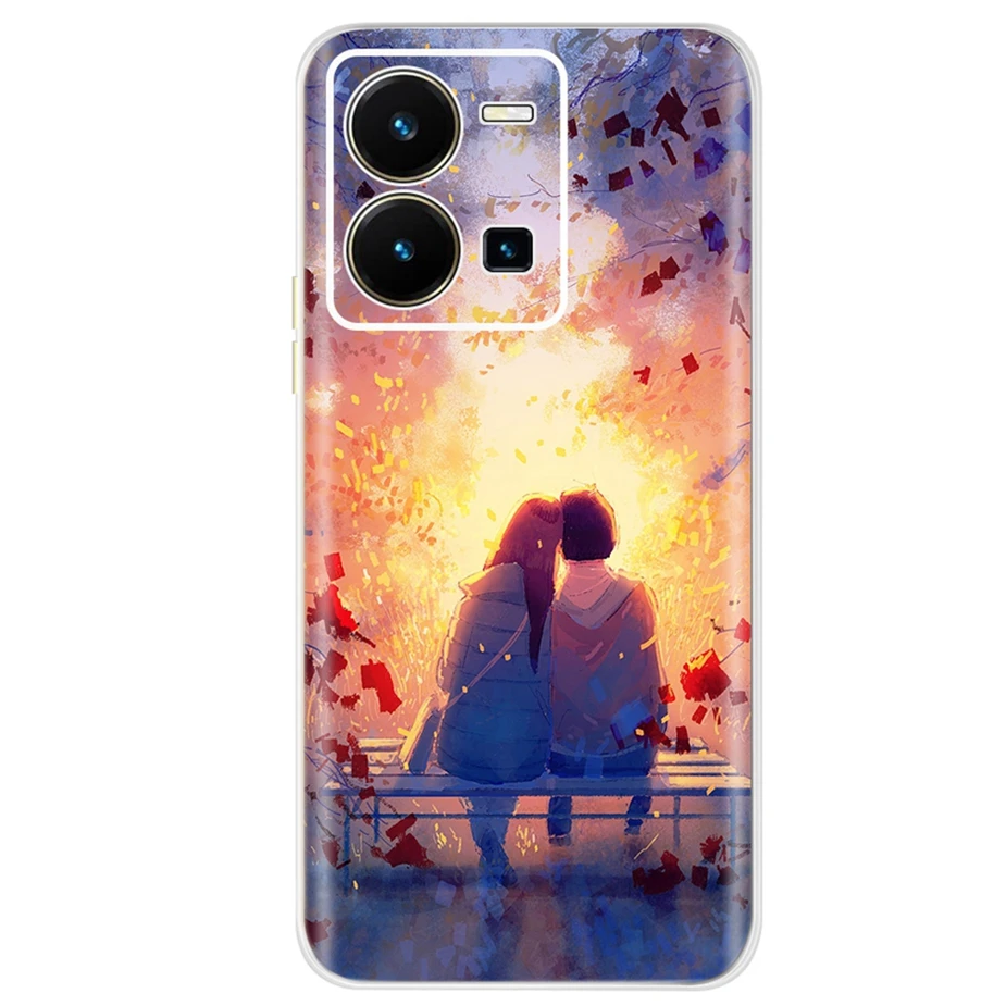 Cute Painted Silicone Soft Phone Case - Stylish Protector Shell