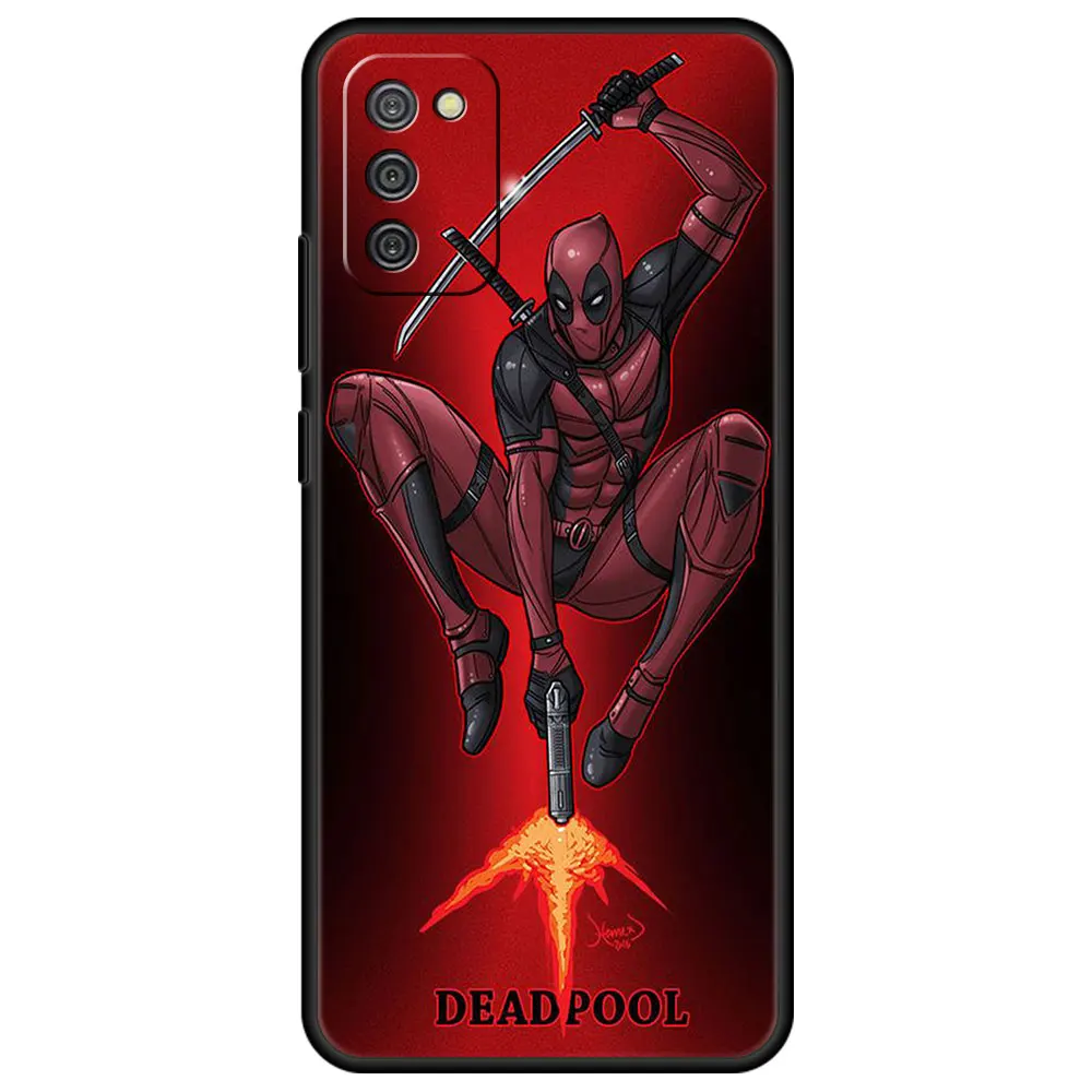 Case For Samsung A12 A52 A51 A71 A72 Funda Galaxy A11 A13 A02s A02 A22 A32 Coque A03 A13 A41 A21s A52s Cover Deadpool Samurai kawaii samsung cases