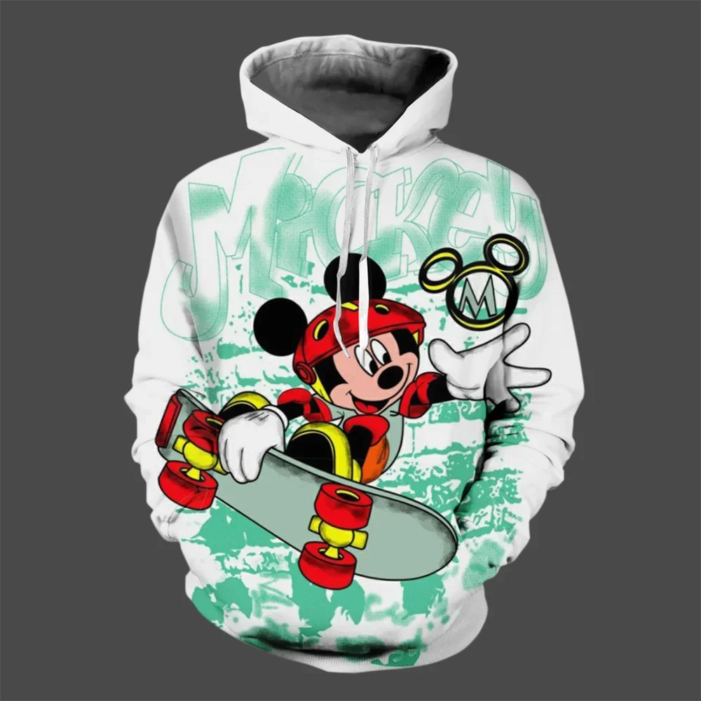 thumbnail image 1 of Sudadera con capucha de invierno con dibujos animados de Disney para hombre, sudadera con estampado 3D de Mickey Mouse, estilo informal de moda urbana para hombre, 1 of 4