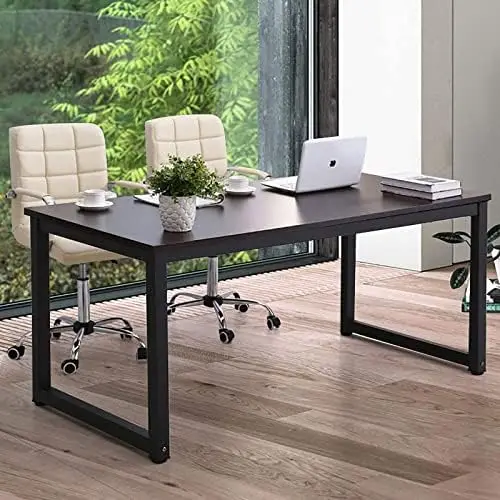 

Современный компьютерный стол 63 дюйма, большой офисный стол, письменный учебный стол для дома, металлическая прочная рамка