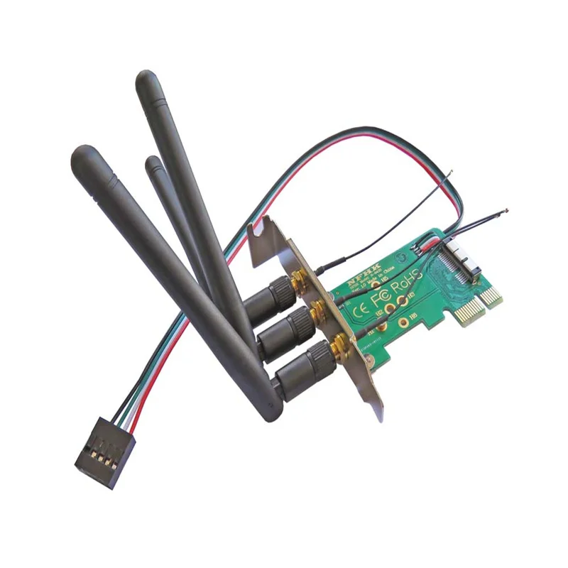 BCM94360CS 와이파이 무선 네트워크 인터페이스, 하프 높이 브래킷, 컨트롤러-PCIe X1 어댑터