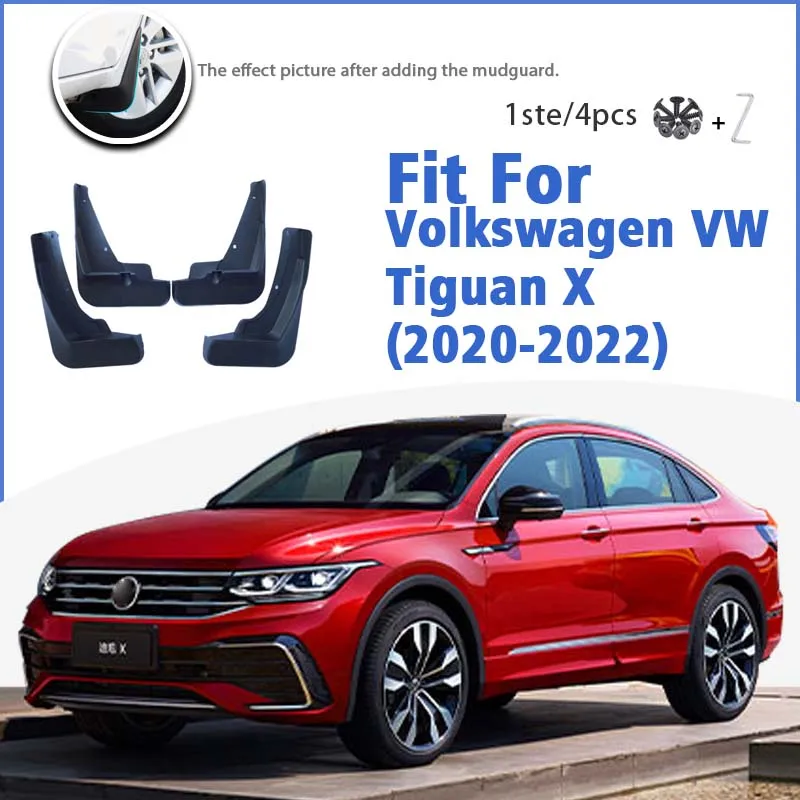 Mudguard For Volkswagen VW Tiguan X 2020-2022 Front Rear Mudflaps Mudguards Car Accessories Auto Styline Splash Guard Fender
