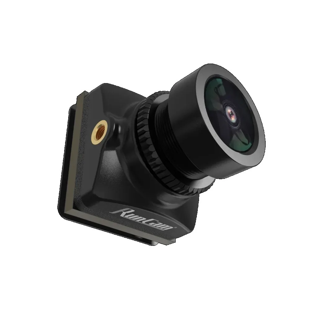 Comparaison de taille de la RunCam Phoenix 2 SP V3 Starlight 1500TVL à côté d'une pièce de monnaie