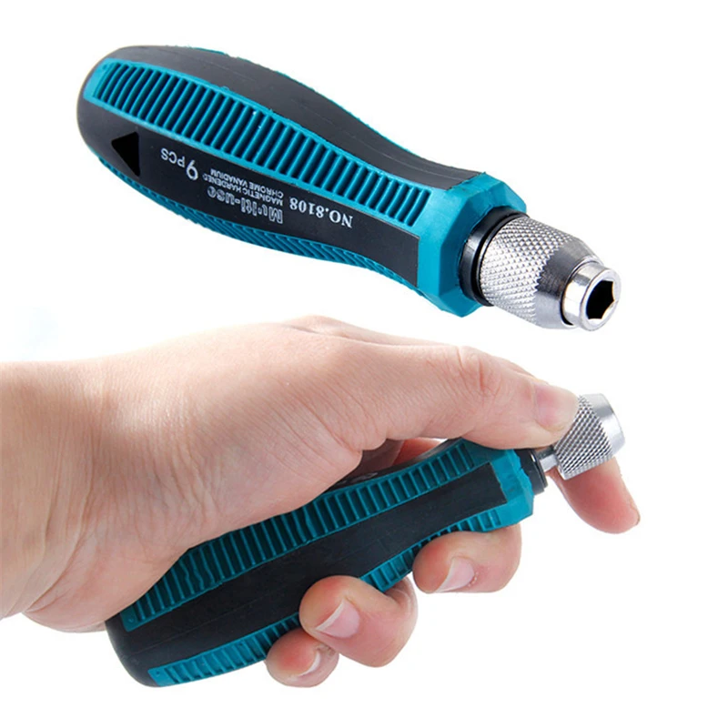 Durable Portable Magnetic Screwdriver Set for Household and Car Repairs