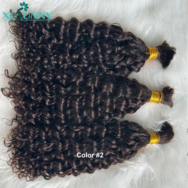 씨실 없는 땋기 인모 익스텐션으로 스타일링을 즐기세요.