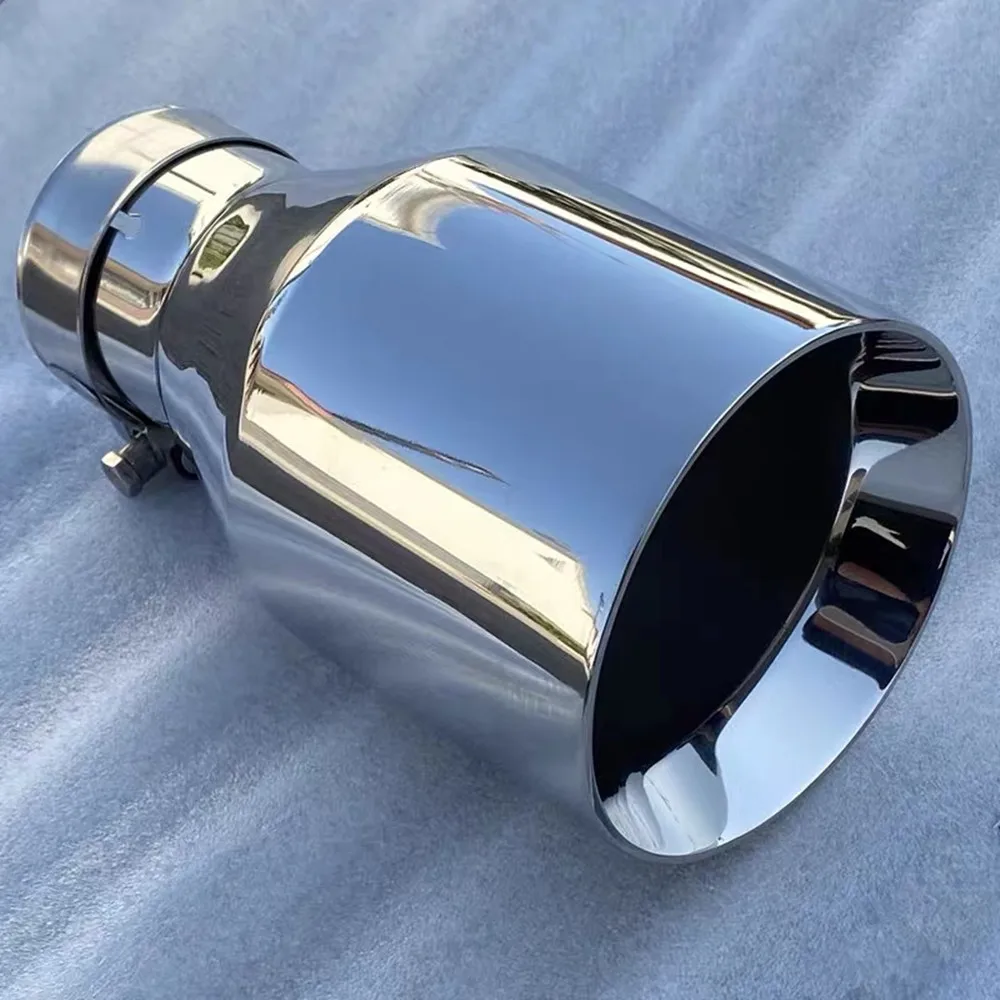 Exhaust Pipe Tip 76 MM IN 101 MM OUT Universal Exhaust End Pipe Car Exhaust Tip Stainless Steel Muffler Tip 76mm