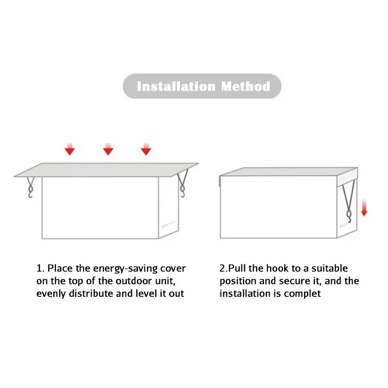 Description Picture 3 of itemAir Conditioner Cover Outdoor Energy Saving Rainproof Cover Air Conditioner Washing Dust Prevent Sun Exposure AC Cleaning Bag