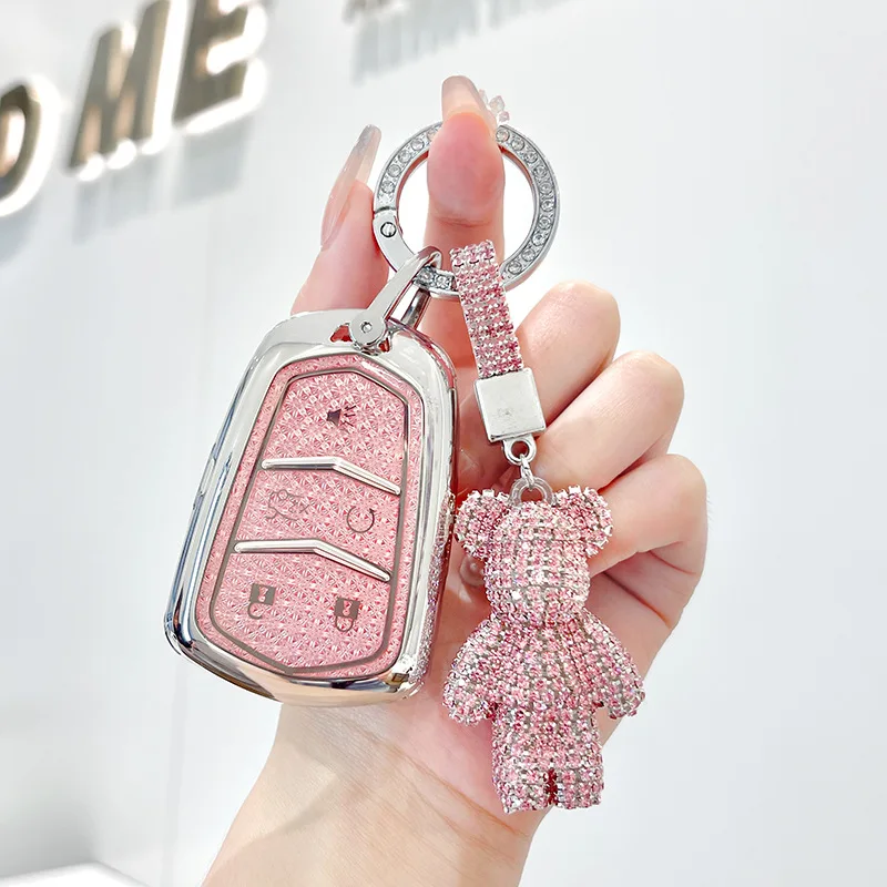 Crystal Pink TPU for Cadillac ATS CT6 CTS DTS XT5 Escalade ESV SRX