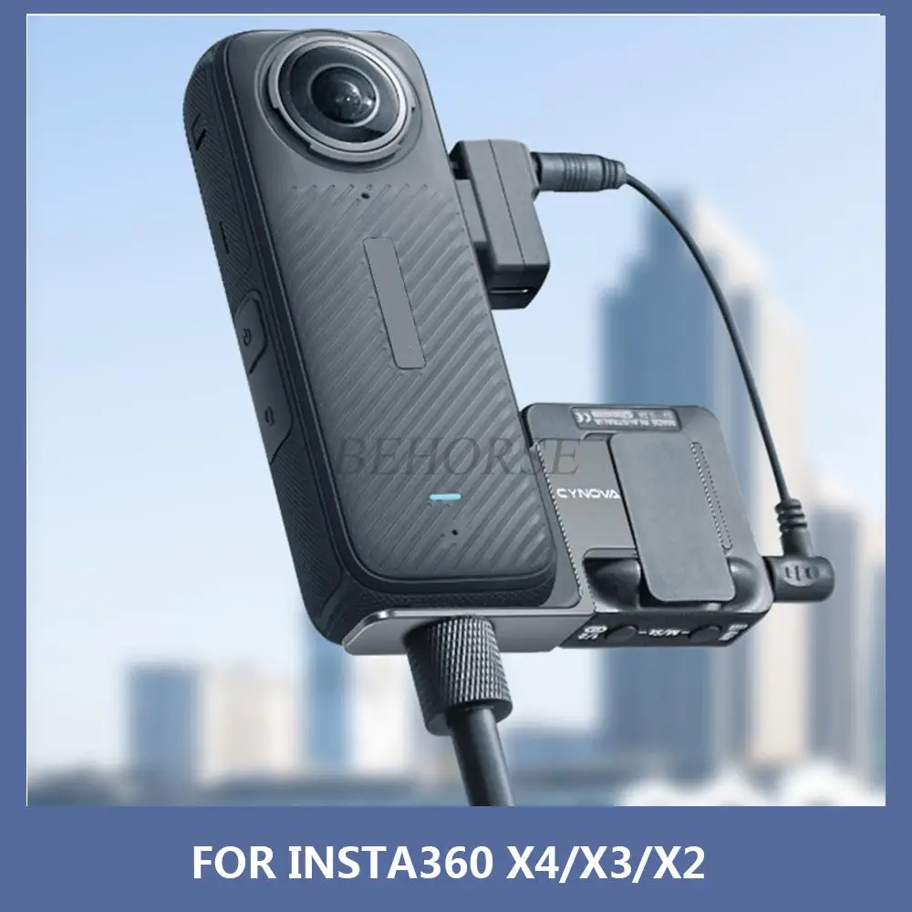 Insta360 X4/X3/X2 카메라 액세서리 용 케이블 금속 보호 홀더가있는 마..