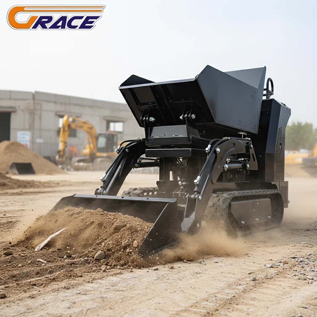 Mini 500kg Raupenkipper EURO 5 EPA Schwerlast-Dumper Direkt ab Werk