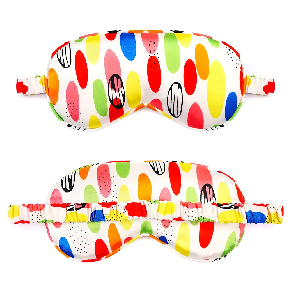 Imitated Silk Eye Patch Shading Sleep Eye Mask Eyepatch Travel Relax Cover Eyeshade Health Sleeping Shield Eye Care Tools 6