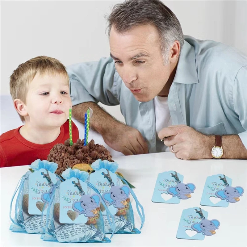 Jeanoko 24 Set Portachiavi Impronta di Bambino Bomboniere