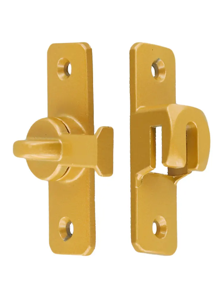 Sliding Door Latch Home Security Latch Bolt Zinc Alloy 90 180 Degree Easy Install Lock Bathroom Sliding Door Bolt 1pcs door latch