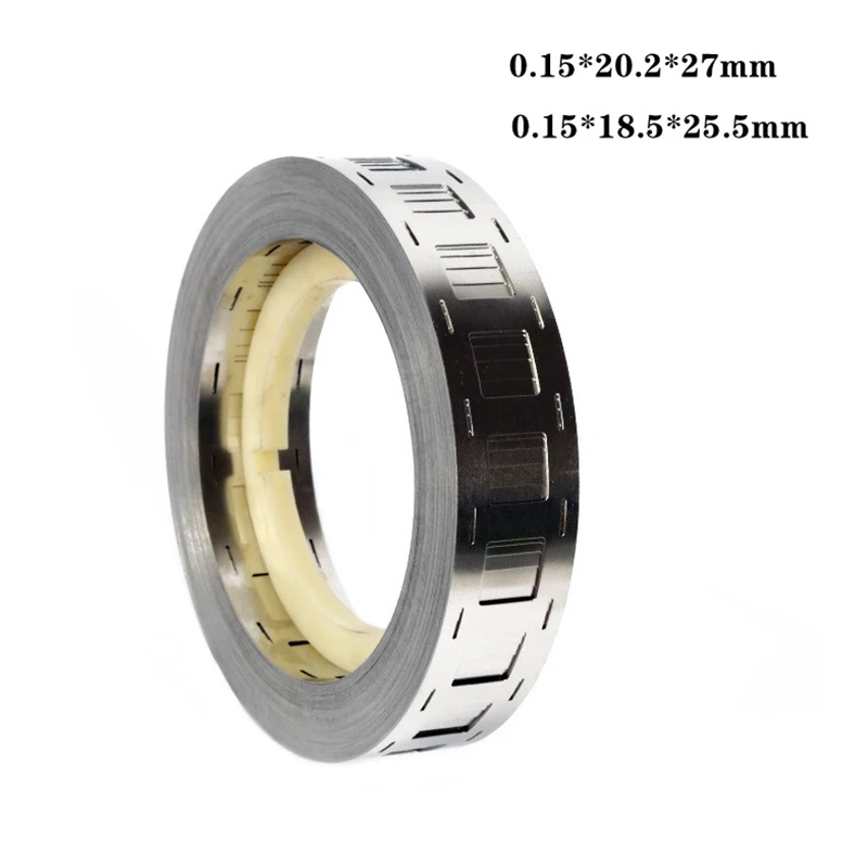 0.15x20.2x27mm/0.15x18.5x25.5mm 1KG Nickel-plated Steel Strip Lithium Ion-Lithium Battery Used For 18650 Battery Spot Welder 5