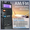 Baofeng UV-5RX Walkie Talkie M-5R 5W Multi-Band 3800mah Type-C Charging Wireless Copy Frequency AM FM Radio UV5R Upgrade Version 6