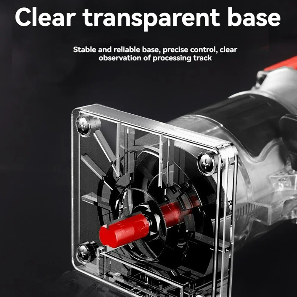 Electric Trimmer Multifunctional Wood Milling Trimming Engraving Slotting Machine Versatile Woodworking Carving Router Tool