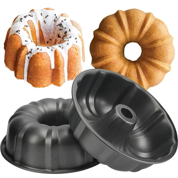 Fluted Carbon Steel Tube Cake Pan 1