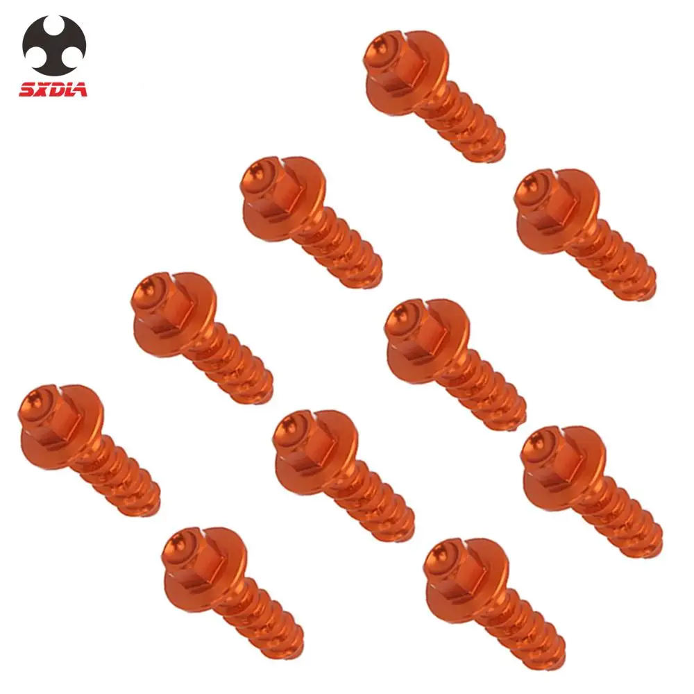 Kit Di Bulloni Per Viti Autofilettanti Per Parti In Plastica Da 10 Pezzi Per Ktm Exc Excf Sx Sxf Xc Xcf Tpi 125 150 250 300 350 400 450 501 530