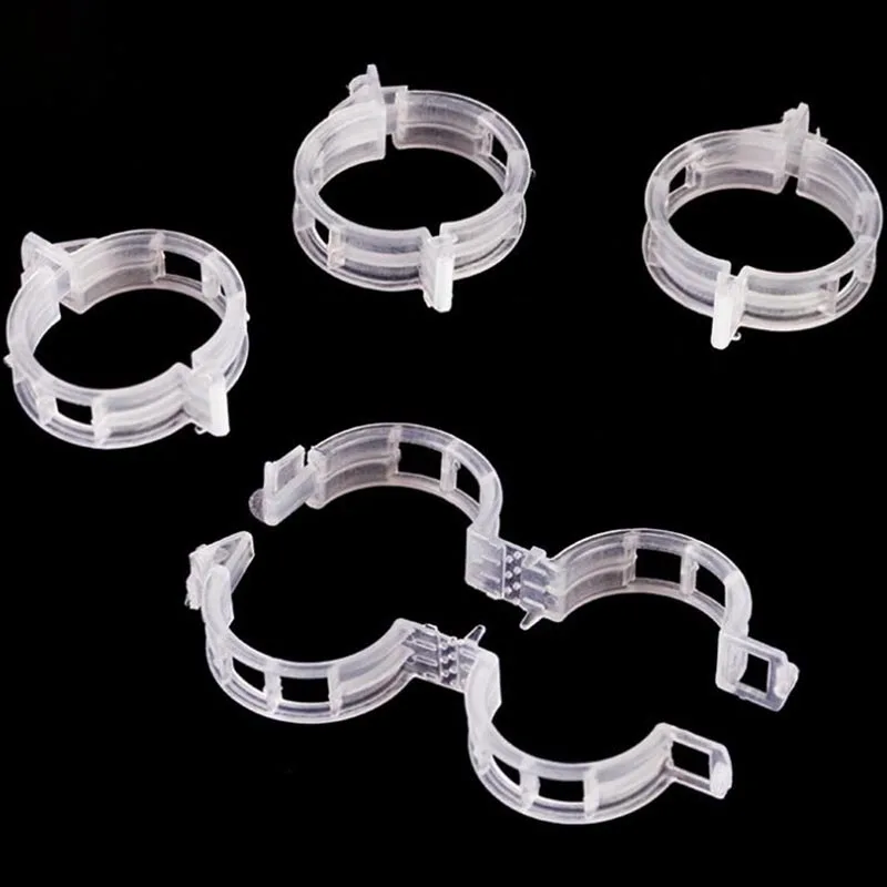 Plant Clips Plastic Plant Supports 50pcs Gardening Plant Clip Anti-break Holder Tomato Tree Support Stand Branches Garden Strengthen Fixing Tools