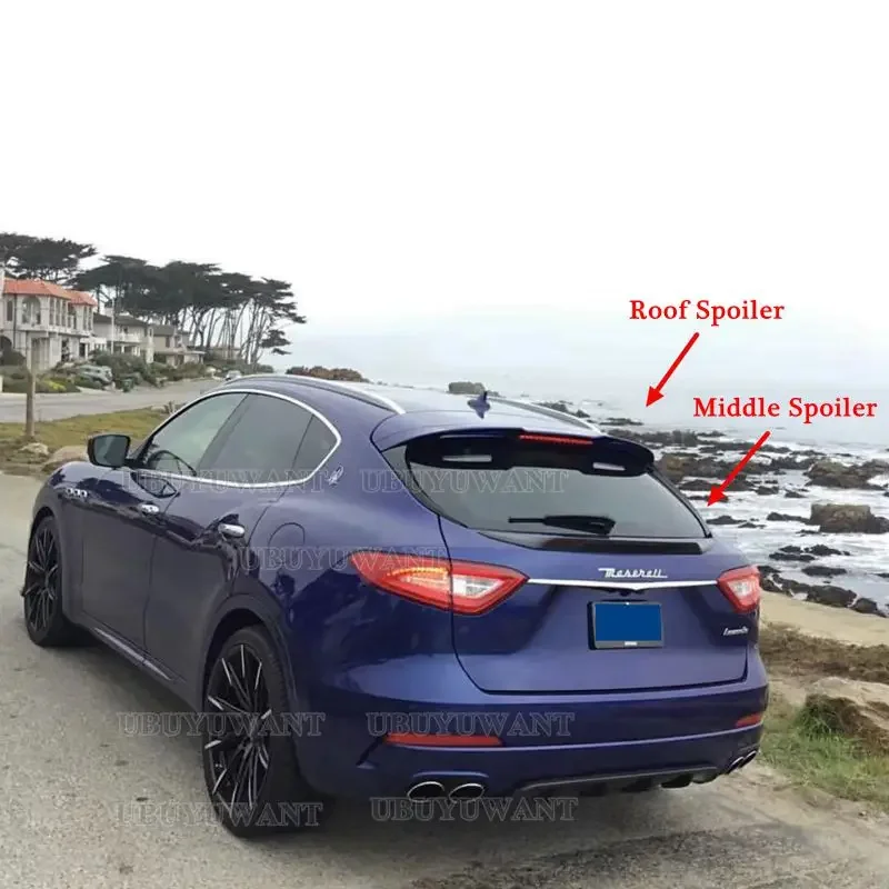 

For Maserati LEVANTE ST Style High Quality Carbon Fiber Rear Boot Wing Spoiler Rear Roof Spoiler Wing Trunk Lip Boot Cover