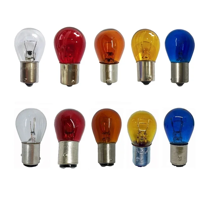 Vibrant Multi-Color Halogen Bulb Set - Custom Turn, Tail & Reverse Light Styling in 5 Stunning Hues