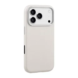 Luxurious Textile Leather Drop - Resistant Phone Case Cover - iPhone 17 Pro (GRAY)