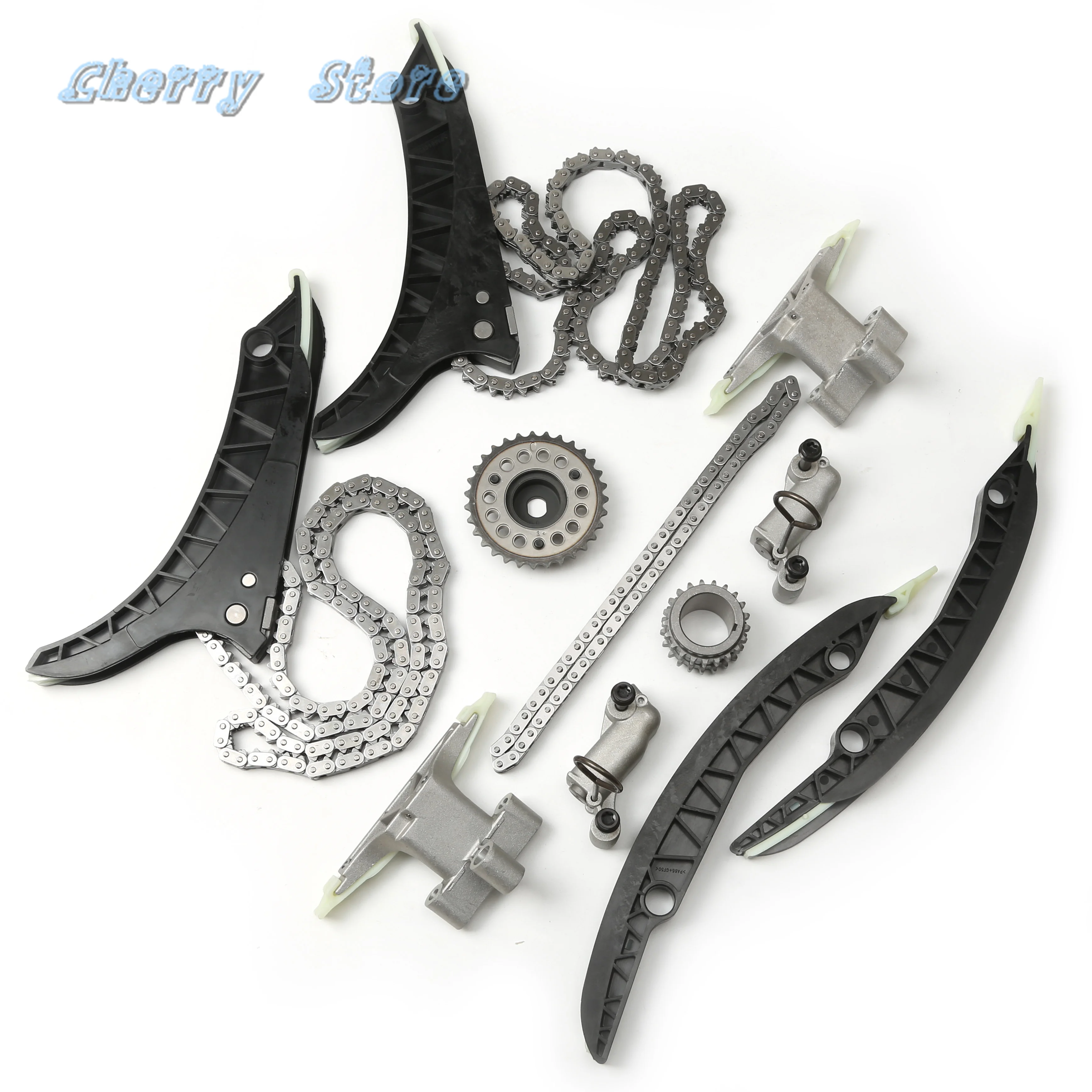 13PCS 엔진 타이밍 레일 가이드 체인 텐셔너 키트 BMW F10 용 550 i F11 F13 650 i F06 N63 B44 B xDrive 50 i 711315 11317574397
