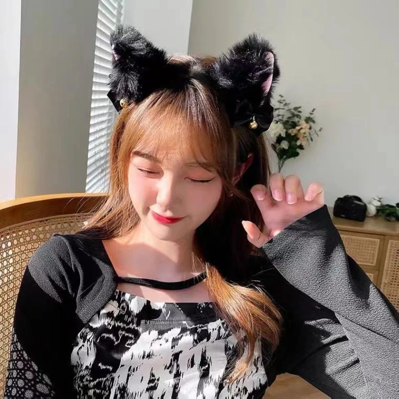 

Lolita Cosplay Cute Cat Ears Sexy Headband Anime Dance Wolf Fox Ear Plush Hair Band Girls Hair Accessories Dress Up Prop Gift
