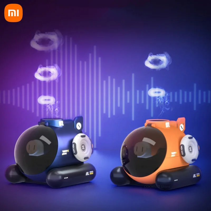 

2023 New Xiaomi Smoke Puffing Ring Humidifier Office Desktop Toys Creative Gifts Tide Play Air Purifier Aromatherapy Diffuser