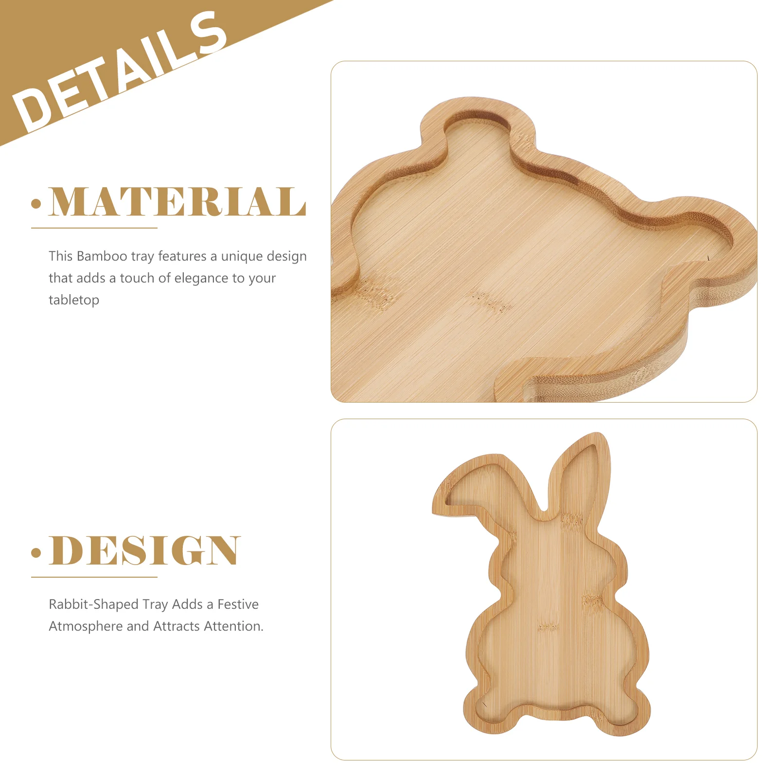 Rabbit Wooden Pallet Easter Bunny Tray Platter Charcuterie Boards Platters and Trays 2