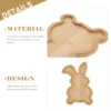 Rabbit Wooden Pallet Easter Bunny Tray Platter Charcuterie Boards Platters and Trays 2