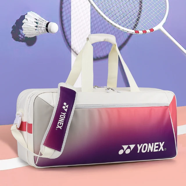 YWYAT-Sac de raquette de badminton impermeable, sac de sport a une seule  initiative, grande capacite, sac de raquette de tennis avec compartiments  pour chaussures et vetements