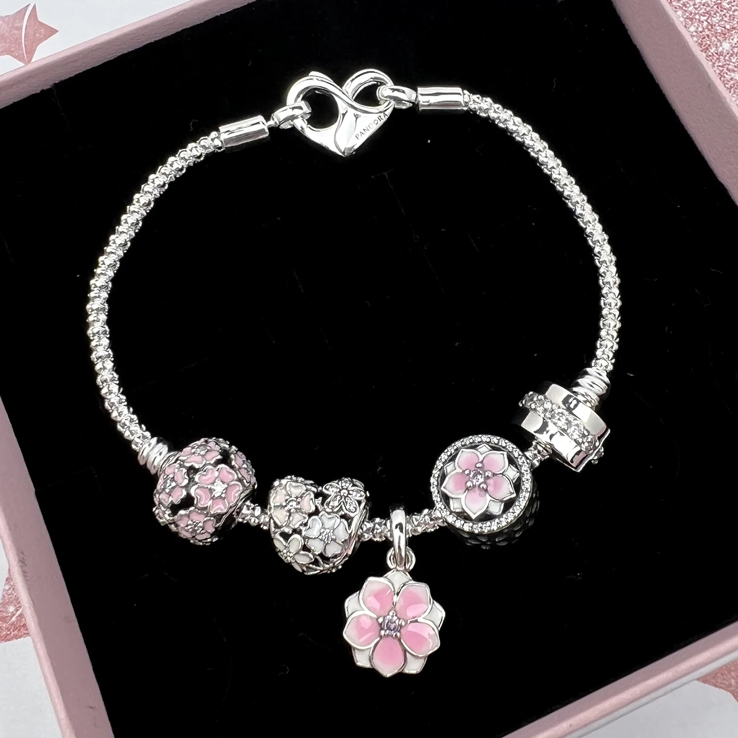 

2024 new matching bracelets for women 925 sterling silver High Quality Charm Jewelry Accessorize with skewers and pendants 009