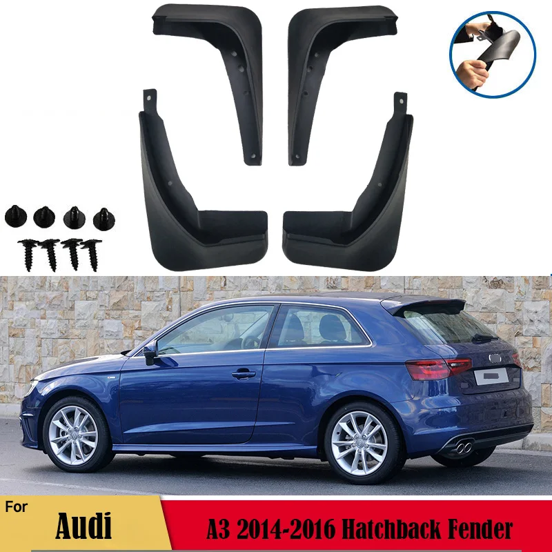 

For Audi A3 2014 2015 2016 Hatchback Car Tire Modified Fender Mud Guard Car Decoration Accessories