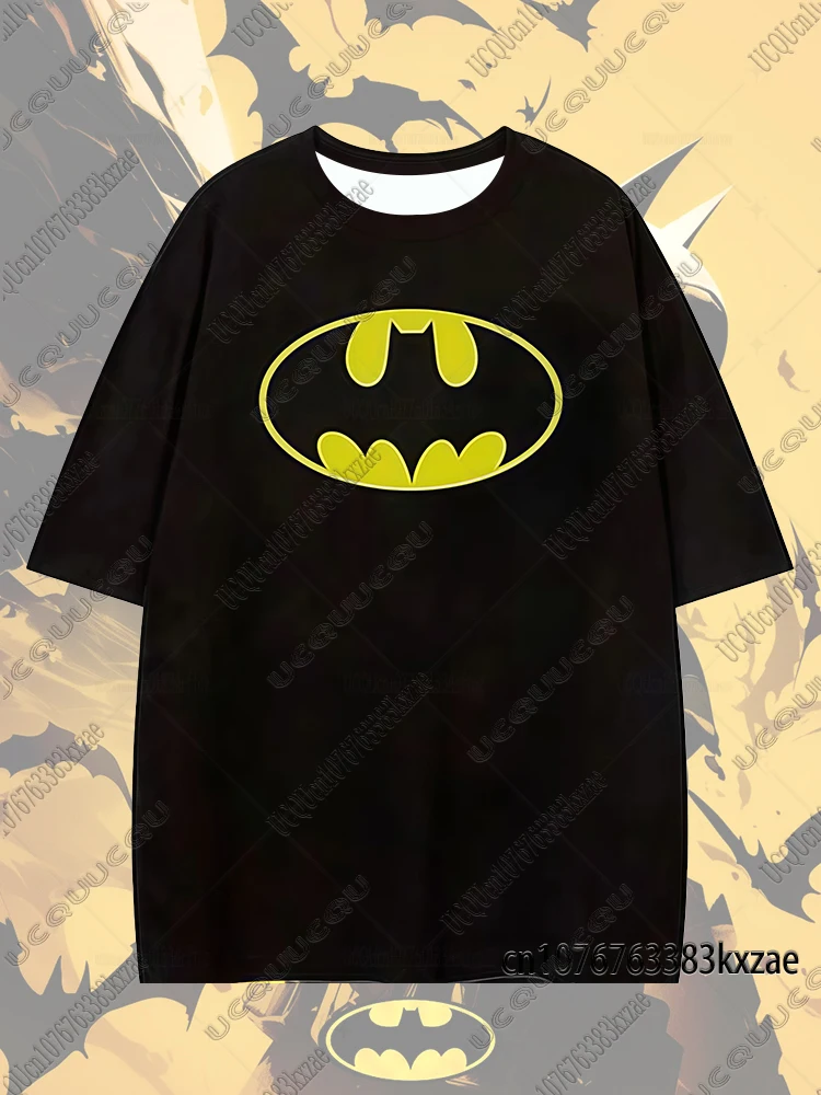 2026 The Batman Summer Tshirts+Pajamas Pants Oversized Suits For Adult/Kids Batman Sexy Crop Top Couple Outfits Homewear Clothes