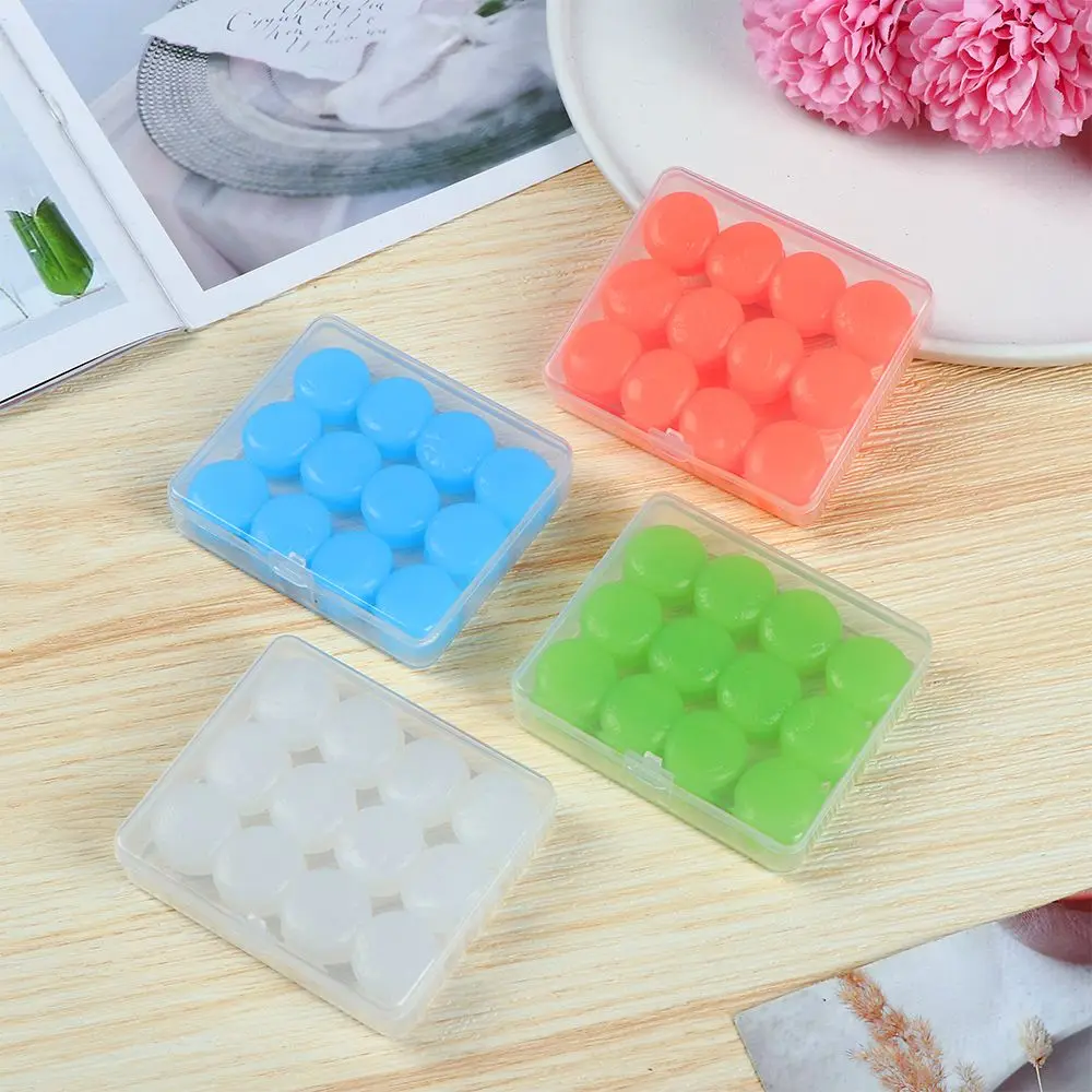 Soundproof Hearing Protect Swimming Soft Silicone Earplugs Waterproof Earbud Anti-noise Ear Plugs Noise Reduction 6