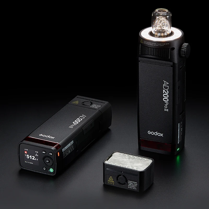 Godox AD200ProII AD200Pro II TTL 2.4G Wireless Camera Pocket Flash Compatible with Nikon Canon Sony Fuji Olympus